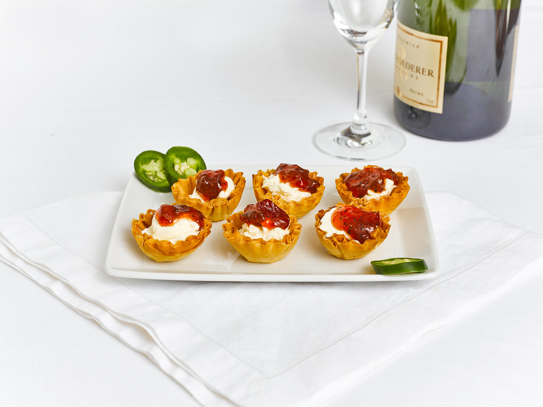 spicy red pepper jelly tartlets