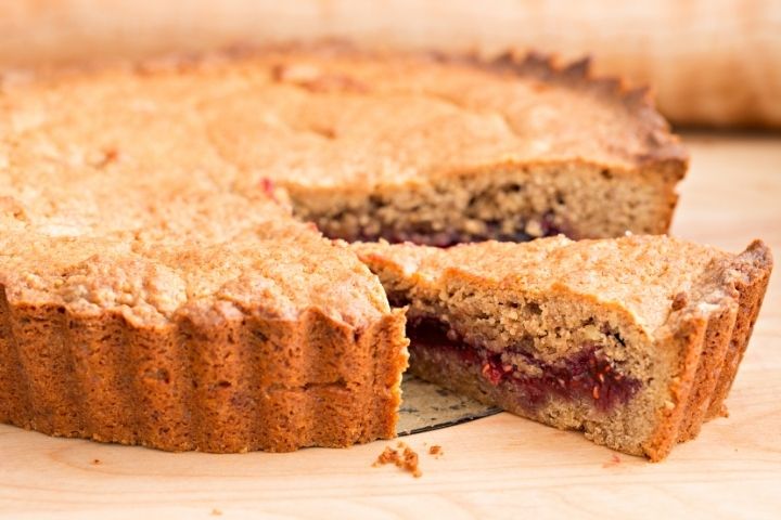 fig almond spread torte