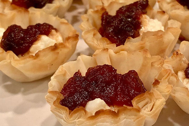 red pepper artichoke parmesan tarts