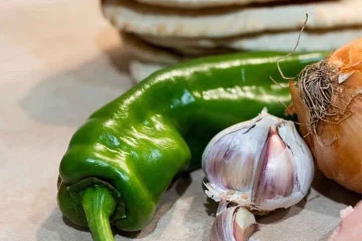 Rice Salad with Hatch Chile Pesto Vinaigrette
