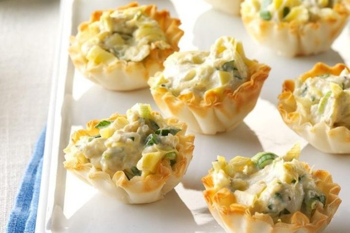 smoky ginger peach and goat cheese tartlets