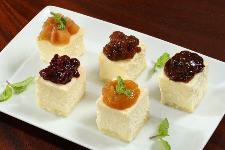 spiced sour cherry cheesecake