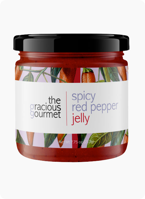 Spicy Red Pepper Jelly (wholesale) - from The Gracious Gourmet 