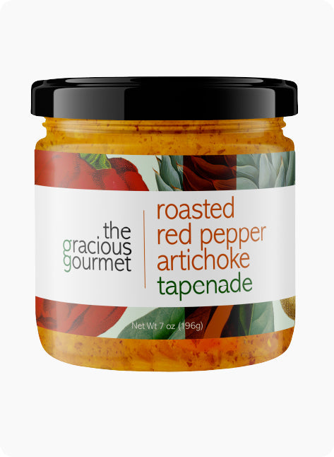 Roasted Red Pepper Artichoke Tapenade (employee) - from The Gracious Gourmet 